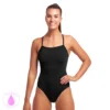 Funkita Black Ladies Swim Secure One Piece - Funkita