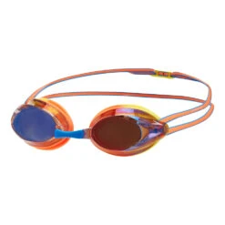 Speedo Fluro Orange Junior Mirror Opal Goggle - Speedo