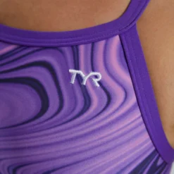 TYR Purple Vitality Durafast Elite® Diamondfit Swimsuit - TYR -Aqua Shop DVITA7A 510 alt05