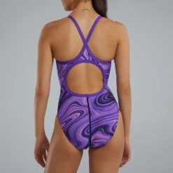 TYR Purple Vitality Durafast Elite® Diamondfit Swimsuit - TYR -Aqua Shop DVITA7A 510 alt07