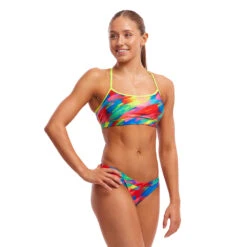 Funkita Stroked Ladies Swim Crop Top - Funkita -Aqua Shop FKS040L STROKED 17 8cfb102f 2dcb 448e 82ea 9623a4b8b146