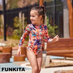 Funkita Sand Storm Toddler Girls Sun Cover One Piece -Aqua Shop FKS063G SAND STORM 22