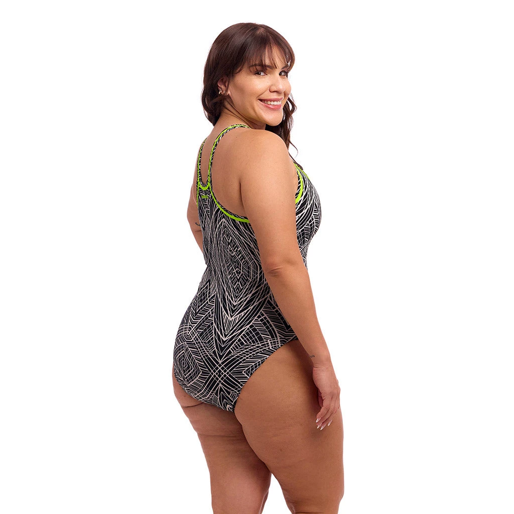 Funkita Space Signals Ladies Locked In Lucy One Piece 2 Funkita Space Signals Ladies Locked In Lucy One Piece - Image 2