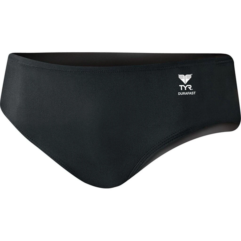 TYR Male Durafast Elite Solid Black Racer 1 TYR Male Durafast Elite Solid Black Racer