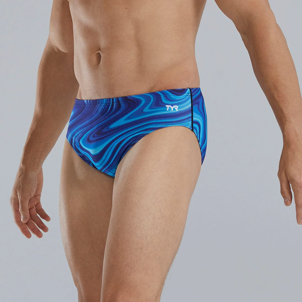 TYR Vitality Blue Durafast Elite® Men's Brief 2 TYR Vitality Blue Durafast Elite® Men's Brief - Image 2