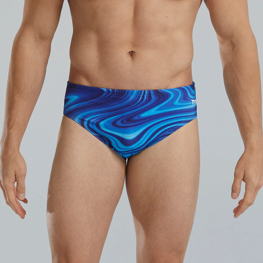 TYR Vitality Blue Durafast Elite® Men's Brief 1 TYR Vitality Blue Durafast Elite® Men's Brief