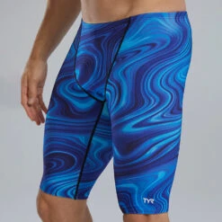 TYR Durafast Elite® Vitality Blue Jammer Swimsuit -Aqua Shop SVITA7A 420 alt05