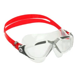 Aqua Sphere Vista Adult Swim Mask - Clear - Aquasphere -Aqua Shop VISTA MS5600915LC WHITE RED LC 03 RIGHT
