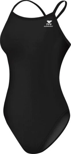 TYR Black Solid Cutoutfit Swimsuit - TYR