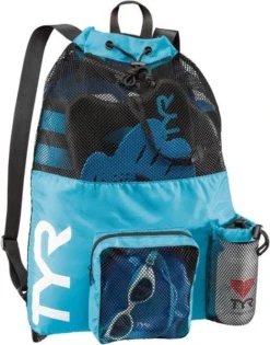 TYR Big Mesh Mummy Back Pack 14 TYR Big Mesh Mummy Back Pack -Aqua Shop lbmmb3 420 1