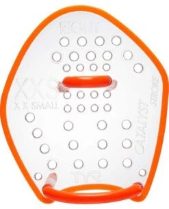 TYR Catalyst Stroke Training Paddles -Aqua Shop lcatstk orange xxs clear rt 1
