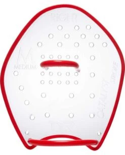 TYR Catalyst Stroke Training Paddles -Aqua Shop lcatstk red clear rt 2