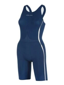 Dolfin Female Navy Titanium Racing Knee Suit - Dolfin